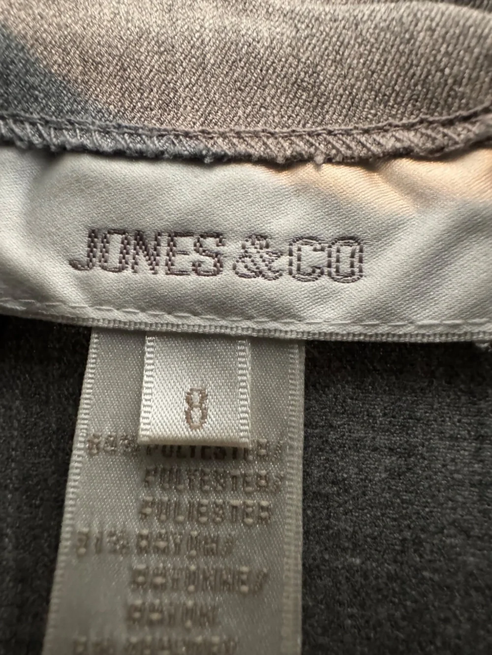 Jones & Co Gray Pencil Skirt Size 8 - Picture 4 of 4